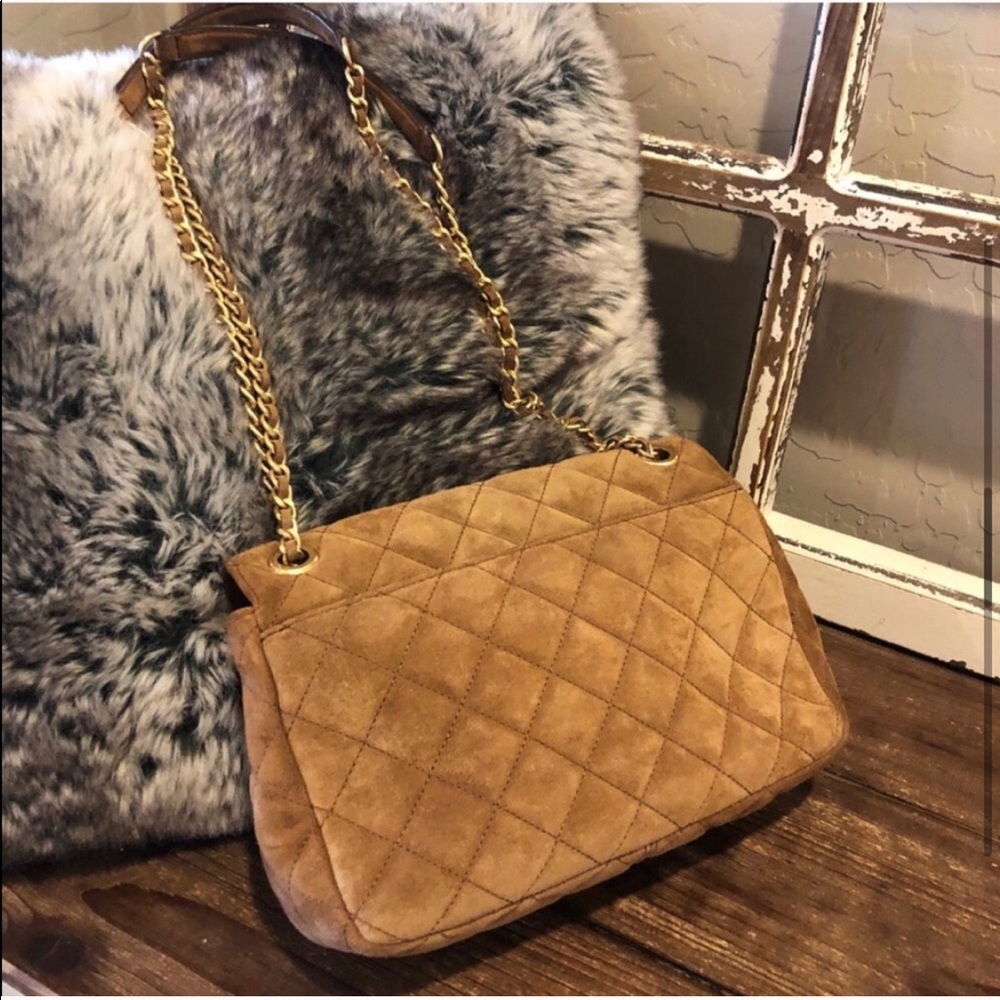 SOLD Michael Kors Quilted Suede Sloan Chain Bag - Picture 5 of 8